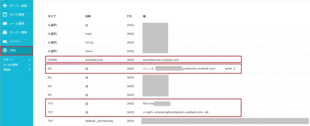 Microsoft365のコードを貼り付け
